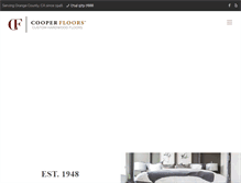 Tablet Screenshot of cooperfloors.com